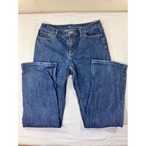 Liz Claiborne Jeans Womens 10 Slim Bootcut‎ Dark Wash Denim Casual